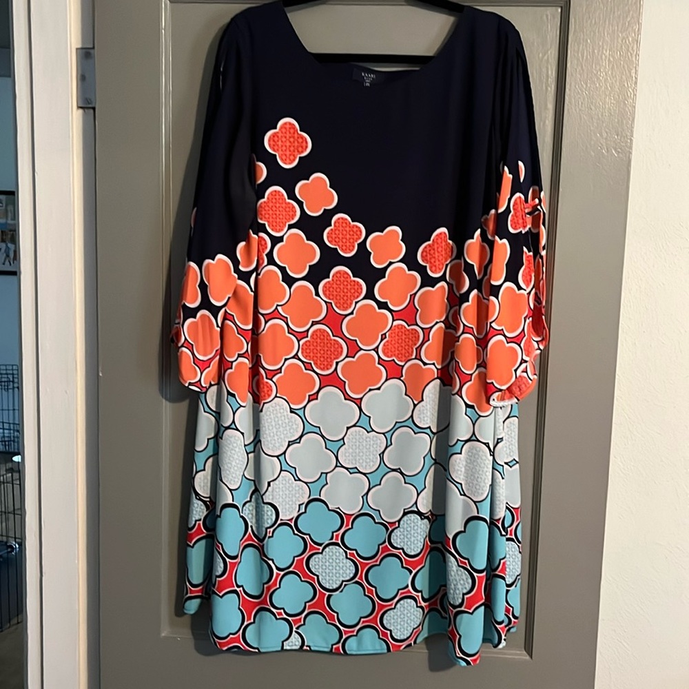 Kari blue 2x dress.